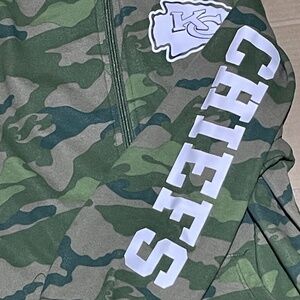 Kansas City Chiefs New Era Hoodie Men's Large Camouflage Full Zip Sweatshirt NFL